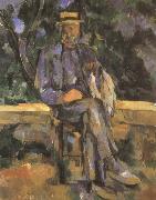Paul Cezanne mannen vergadering France oil painting artist